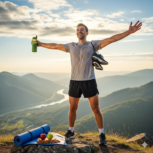 Person happy after exercising